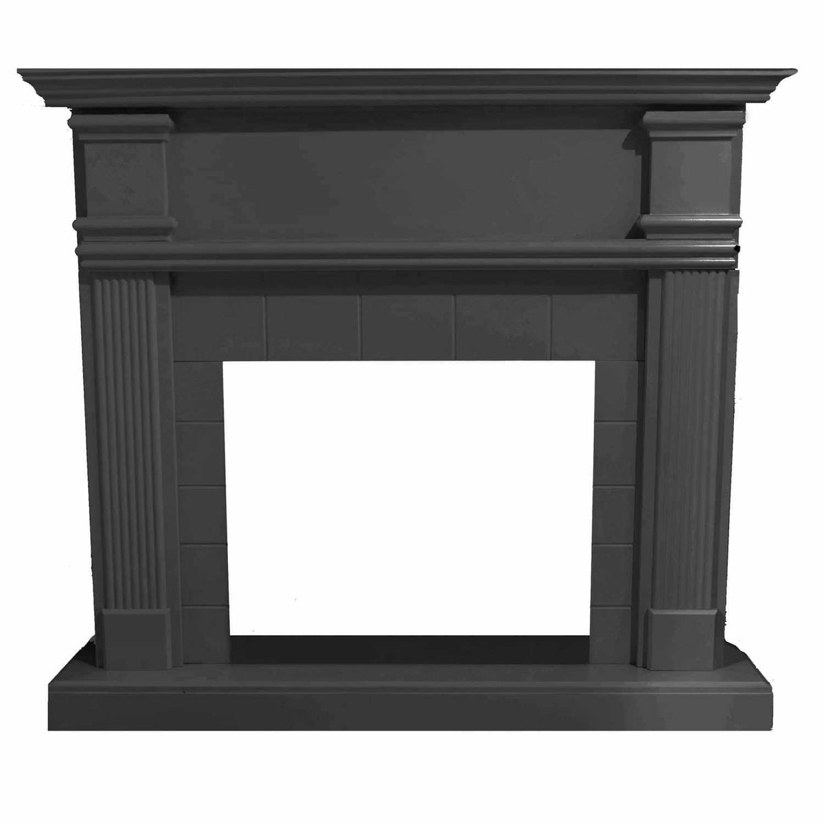 SINED Cornice camino Caldera grigio antracite in MDF