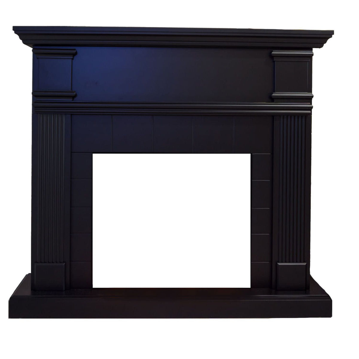 SINED Cornice camino Caldera nero profondo in MDF