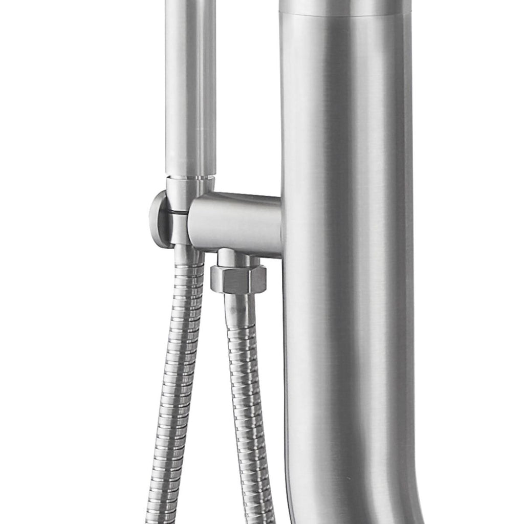 Doccia a parete Arborea, finitura Inox, vista 4
