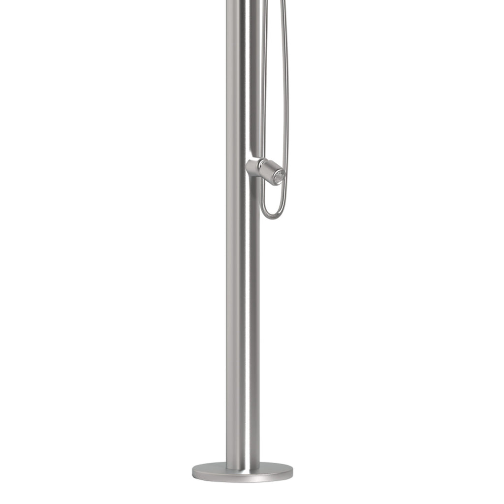 Doccia da esterno Bosa, finitura Inox, vista 2