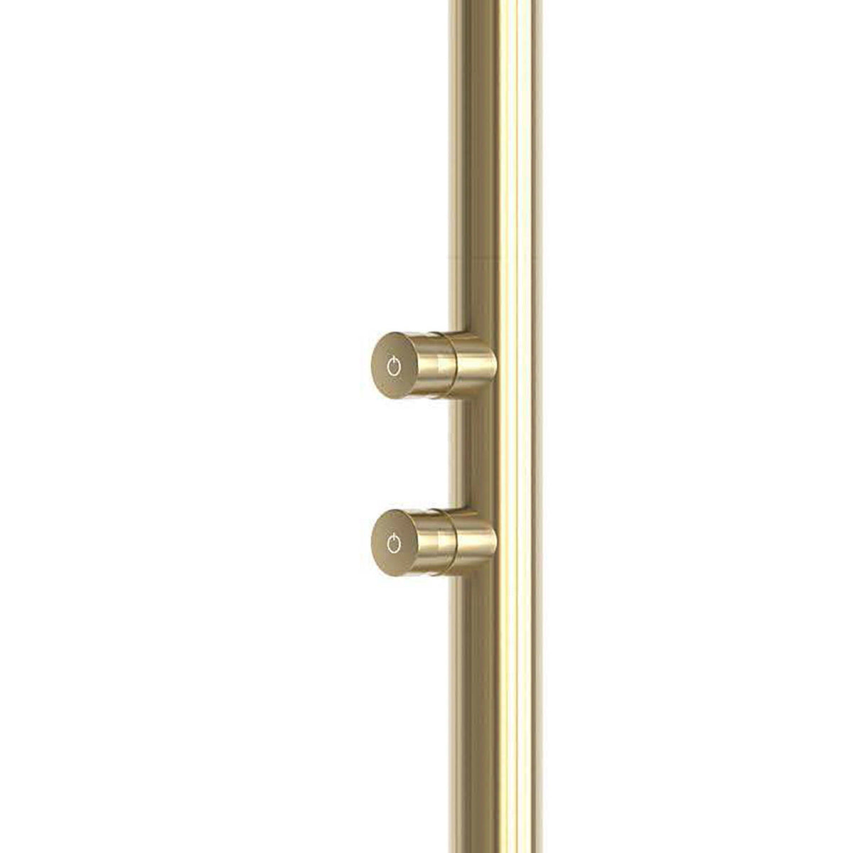 SINED Quartu Doppio TMP, doccia temporizzata con soffione e lavapiedi in inox 316L — Oro