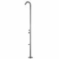 SINED Doccia da esterno Quartu con lavapiedi, acciaio inox 316L — Inox