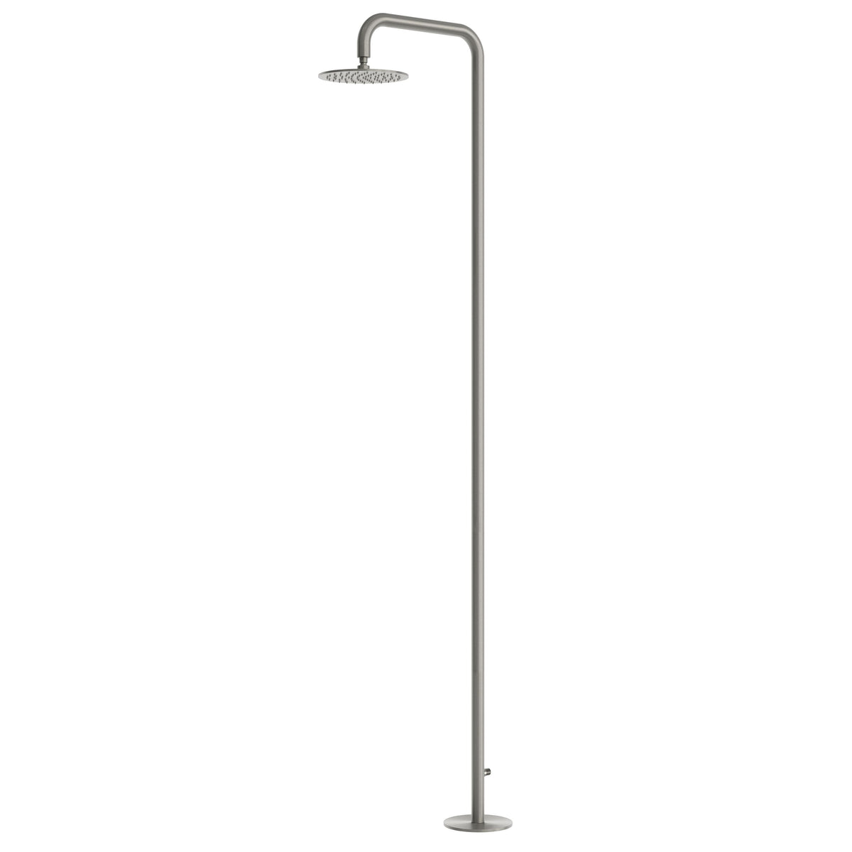 SINED Doccia da esterno Santadi predisposta per gettoniera, inox 316L — Canna di fucile