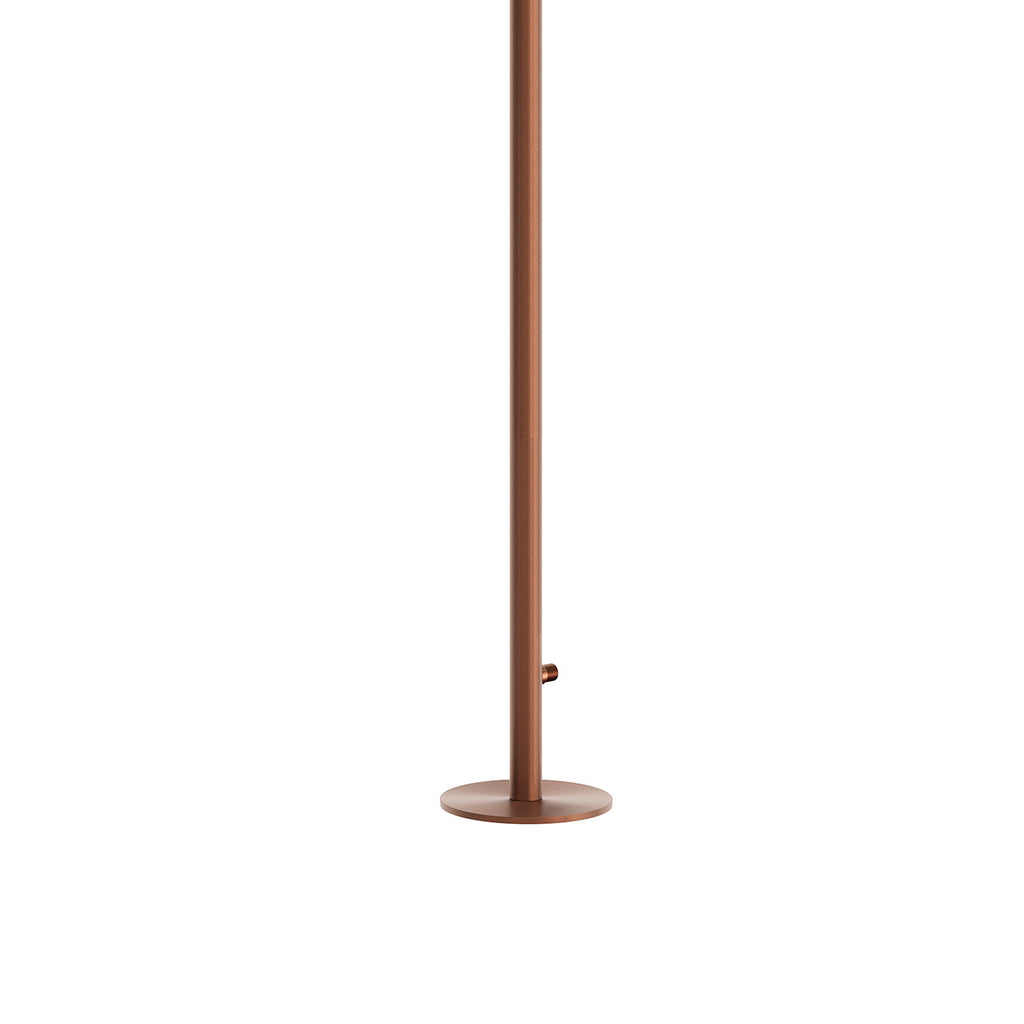 SINED Doccia da esterno Santadi predisposta per gettoniera, inox 316L — Oro rosa