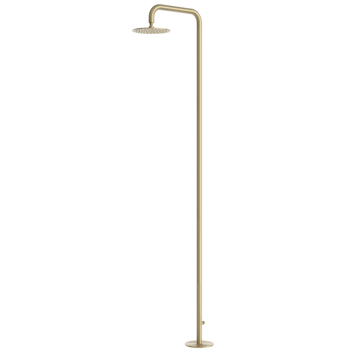 SINED Doccia da esterno Santadi predisposta per gettoniera, inox 316L — Oro
