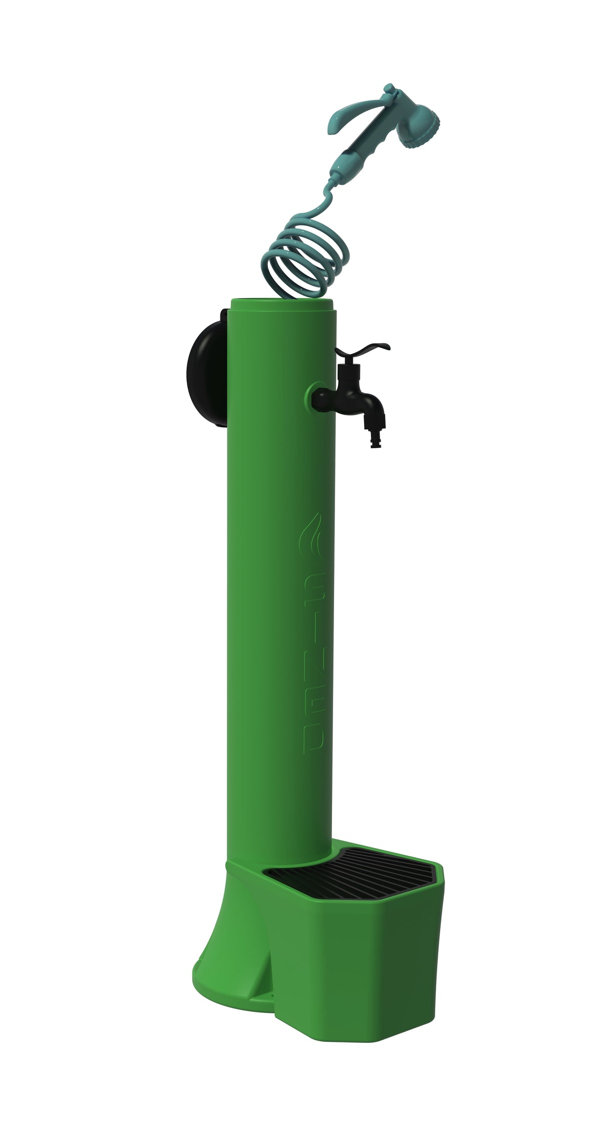 Fontanella da giardino Tritone Pro, verde, su fondo bianco