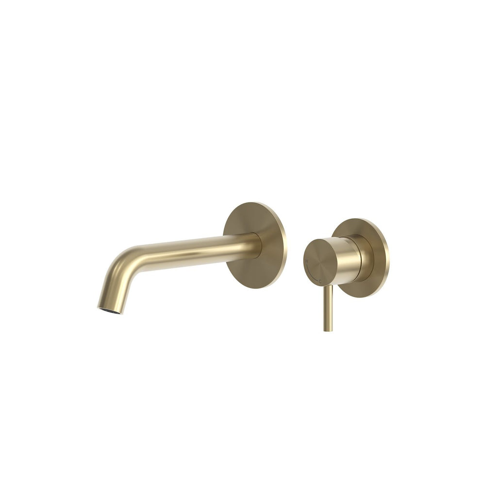 SINED Kit miscelatore e beccuccio Levante da parete in acciaio inox 316L — Oro