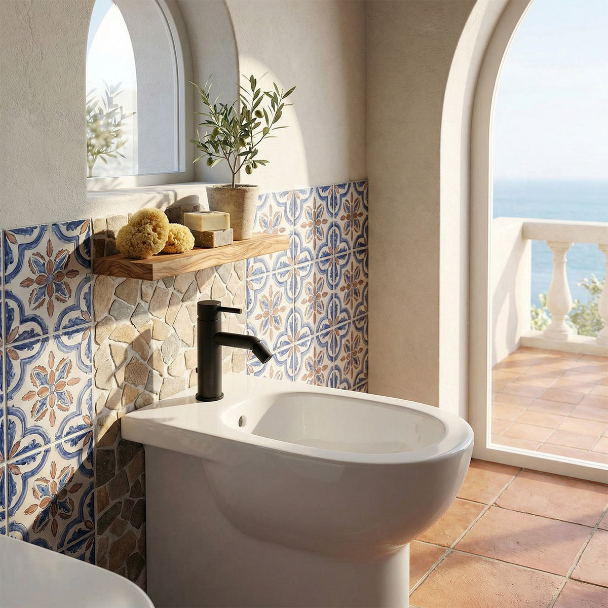 SINED Rubinetto bidet Levante in acciaio inox 316L — Nero