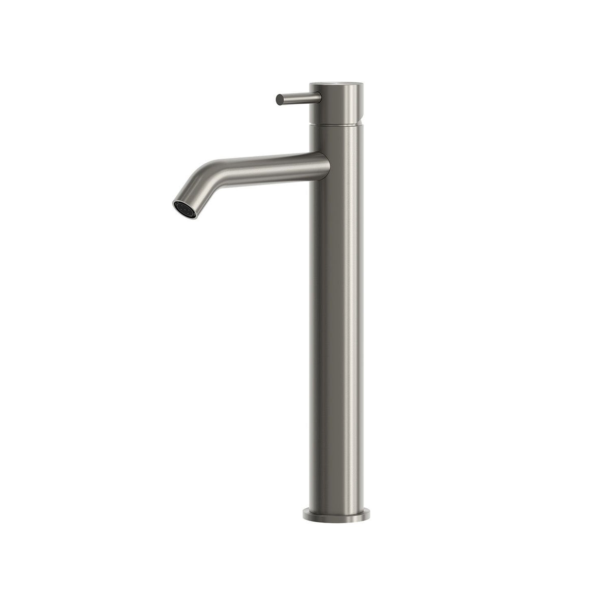 SINED Rubinetto lavabo Levante alto 25 cm in acciaio inox 316L — Canna di fucile