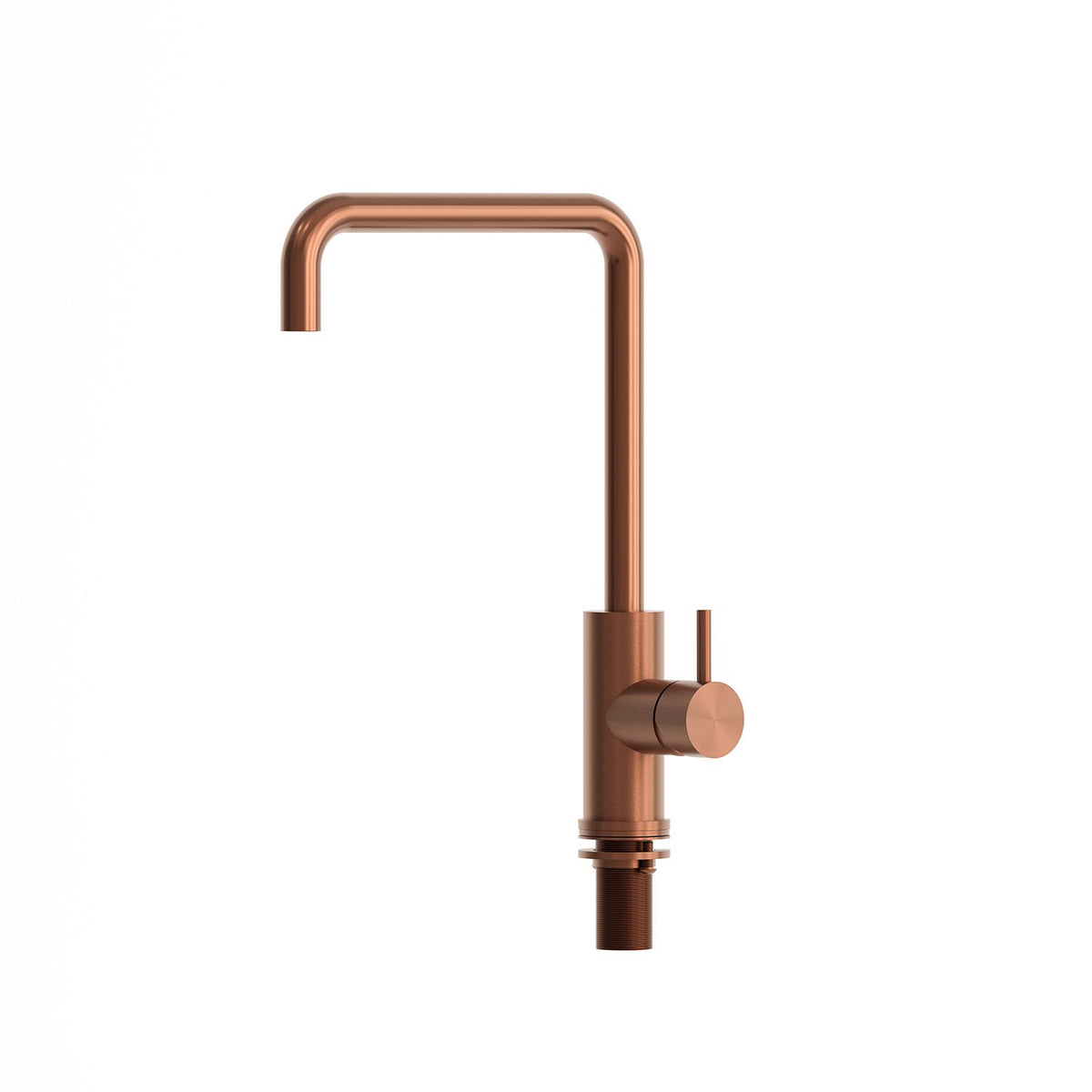 SINED Rubinetto cucina Levante Quadro in acciaio inox 316L — Oro rosa