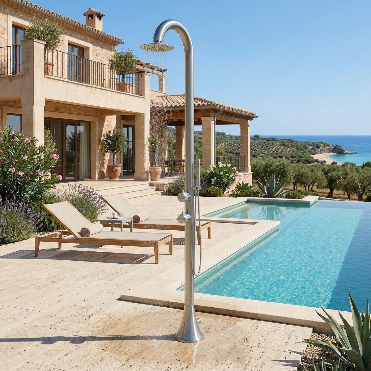Doccia outdoor SINED in acciaio inox