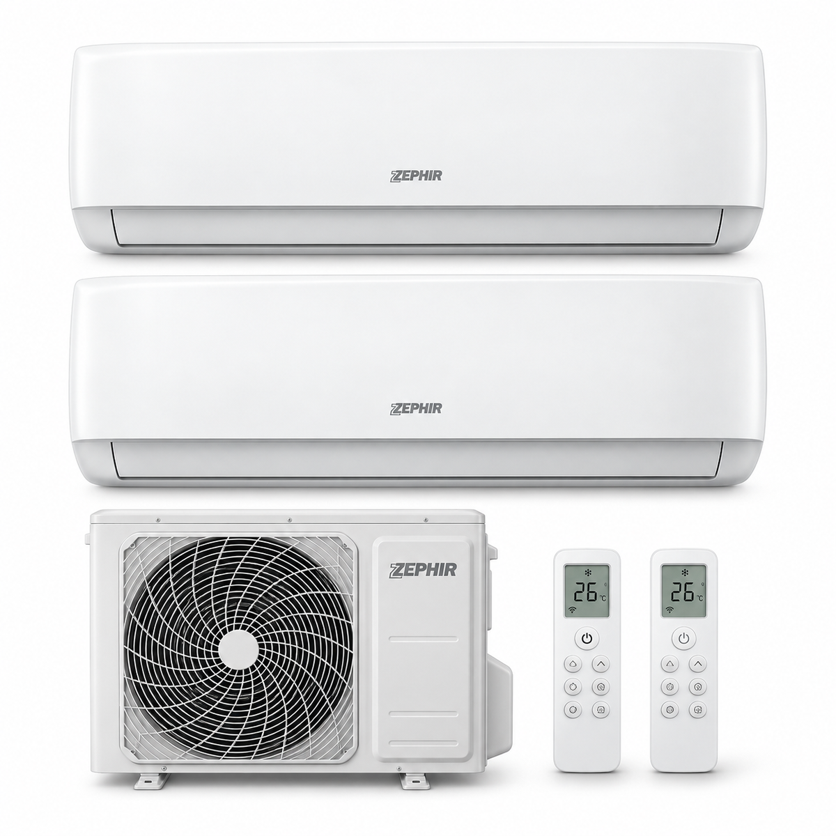 Zephir ZDAWIFI9/9 Dual Split 9000+9000 BTU - SKU 7612 - immagine illustrativa