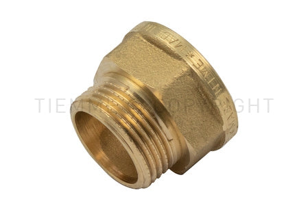 Raccordo diritto maschio-femmina ridotto 3/4" M × 1" F in ottone Tiemme