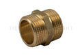 Nipplo diritto maschio-maschio 3/8" in ottone Tiemme