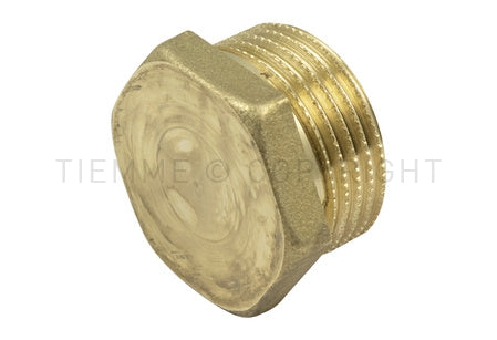 Tappo maschio 1/2" in ottone Tiemme